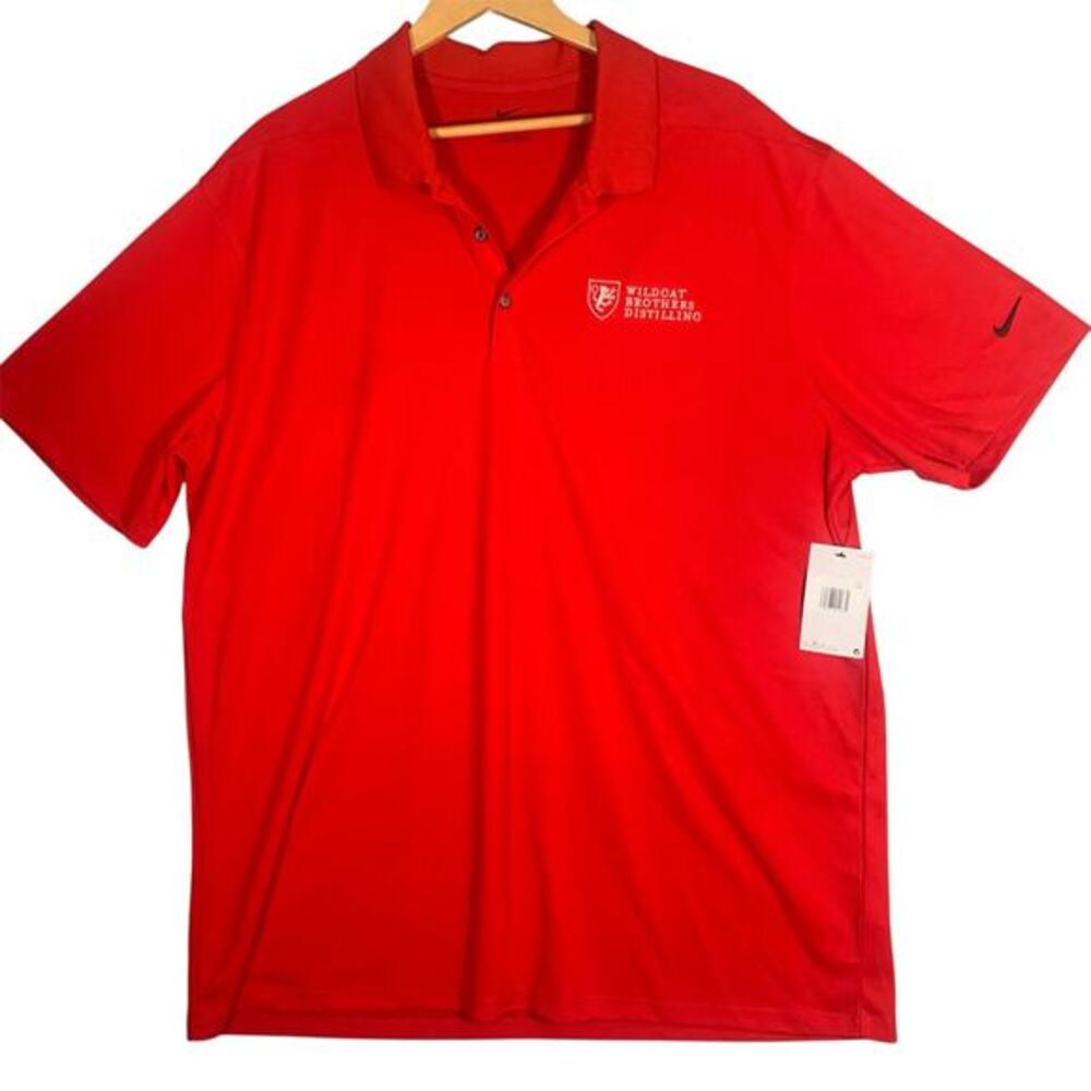 Nike Golf Polo Shirt Red Mens Sz 2XL